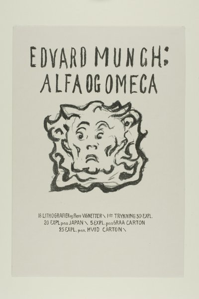 Alfa e Omega:Página de título de Edvard Munch