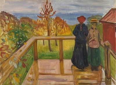 Na varanda. 1902 de Edvard Munch
