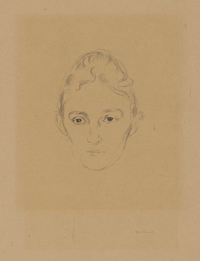 Da pasta «Da casa de Max Linde»: Marie Linde de Edvard Munch