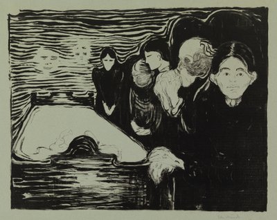 Ao lado do leito de morte de Edvard Munch