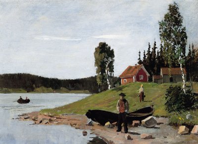 Paisagem da costa, 1881 de Edvard Munch
