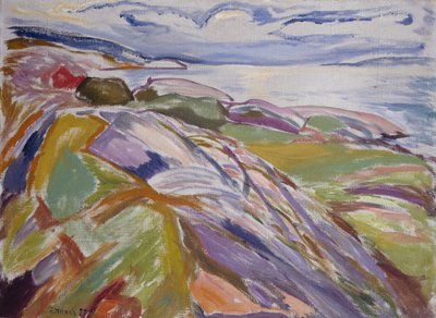 Paisagem costeira, Hvitsten de Edvard Munch