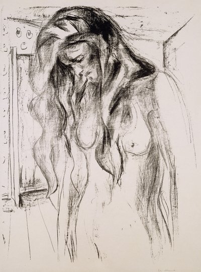 Menina chorando; Menina chorando de Edvard Munch