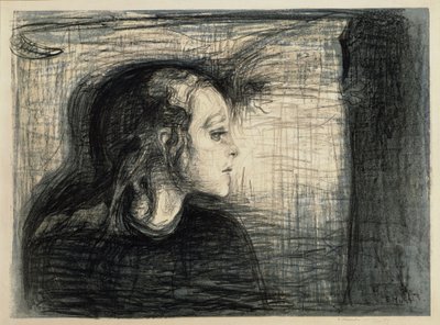A criança doente I de Edvard Munch