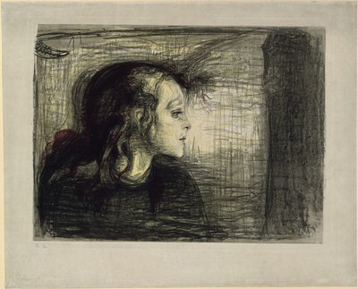 A criança doente I de Edvard Munch