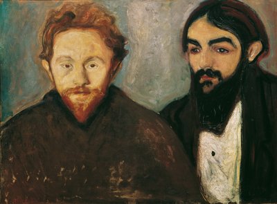 O pintor Paul Herrmann e o médico Paul Contard de Edvard Munch