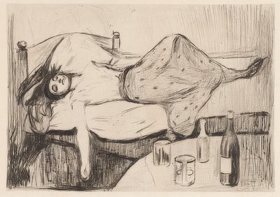 O dia seguinte. 1894 de Edvard Munch