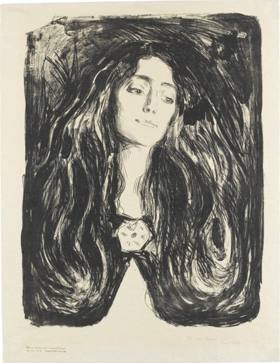 O broche. Eva Mudocci de Edvard Munch