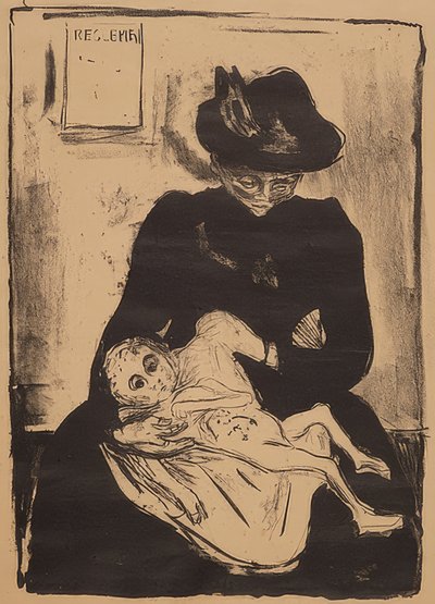 Herança. 1916 de Edvard Munch