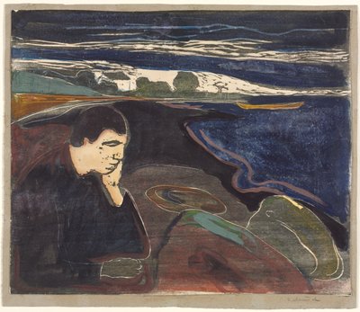 Noite, Melancolia I de Edvard Munch