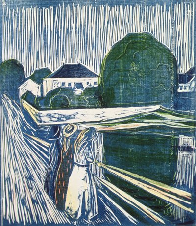 Raparigas numa ponte de Edvard Munch