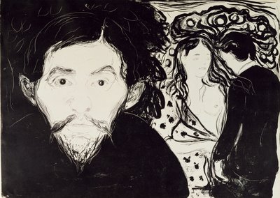 Ciúme, 1896 de Edvard Munch