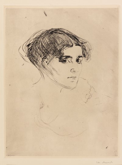 Cabeça de mulher de Edvard Munch