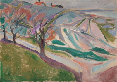 Paisagem, Kragero, 1912 de Edvard Munch
