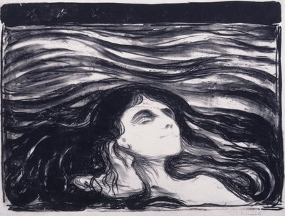 Amantes nas Ondas de Edvard Munch