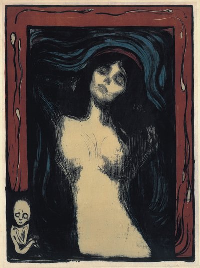 Madonna Loving Woman, 1895-1900 de Edvard Munch