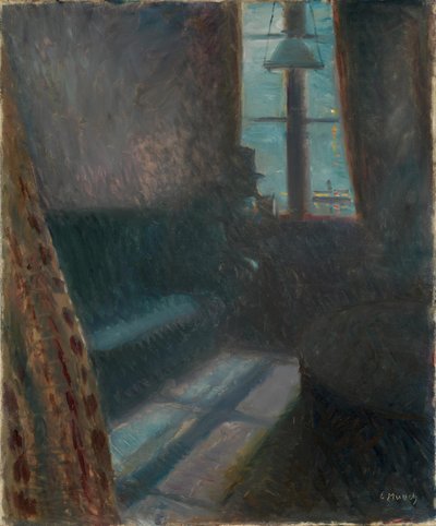 Noite em Saint-Cloud, 1890 de Edvard Munch