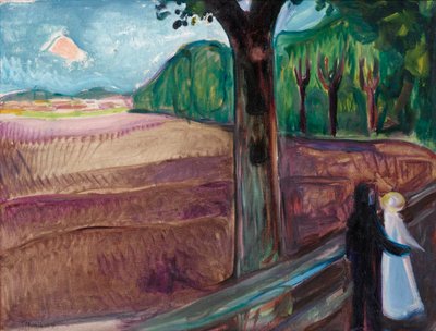 "Summer Night (Sommernatt) Painting by Edvard Munch (1863-1944) de Edvard Munch