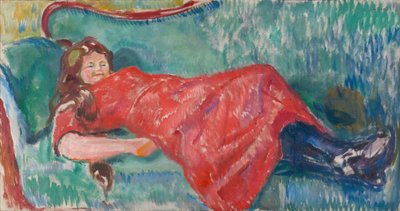 No sofá de Edvard Munch