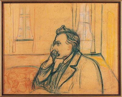 Retrato de Friedrich Nietzsche de Edvard Munch