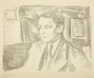 Retrato de Wolfgang Gurlitt, 1912. de Edvard Munch