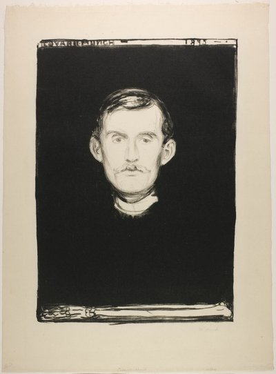 Auto-retrato de Edvard Munch