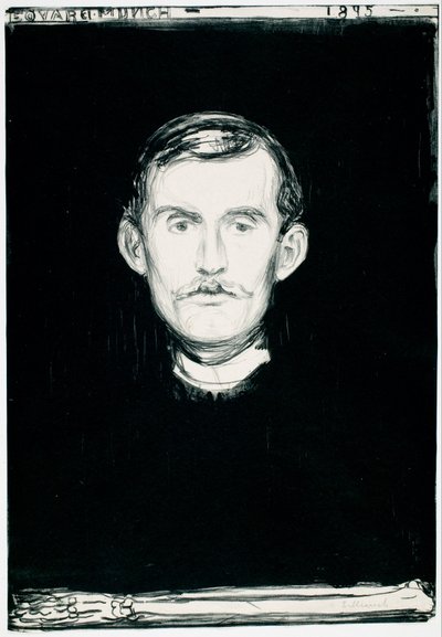 Auto-retrato de Edvard Munch