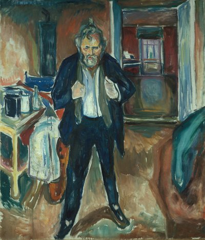 Noite sem dormir. Auto-Potrait em tumulto interno de Edvard Munch