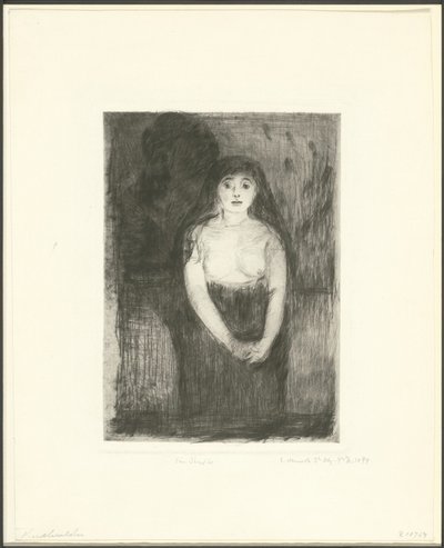 Estudo de um modelo de Edvard Munch
