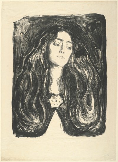 O broche. Eva Mudocci de Edvard Munch
