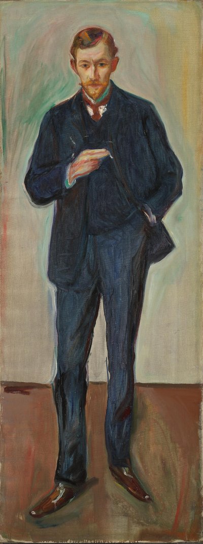 O francês, Marcel Archinard, c.1904 (óleo sobre tela) de Edvard Munch