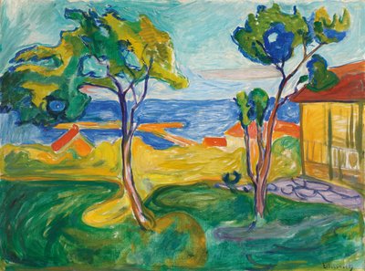 O jardim em Asgardstrand de Edvard Munch
