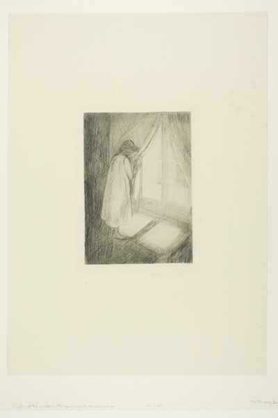A menina na janela de Edvard Munch
