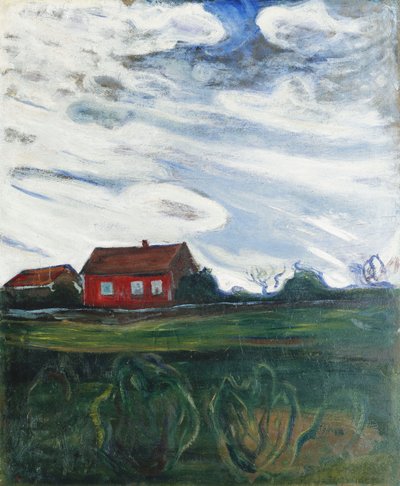 A casa vermelha de Edvard Munch