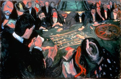 A mesa da roleta em Monte Carlo, 1903 de Edvard Munch