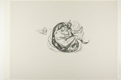 A serpente é morta de Edvard Munch