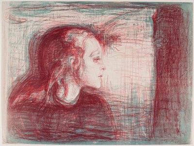 A criança doente I de Edvard Munch