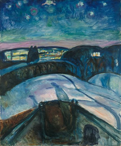 A noite estrelada de Edvard Munch