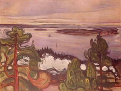 Fumo do comboio de Edvard Munch