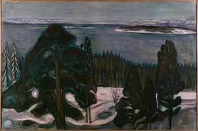 Noite de inverno de Edvard Munch