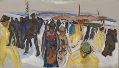 Trabalhadores que regressam a casa de Edvard Munch