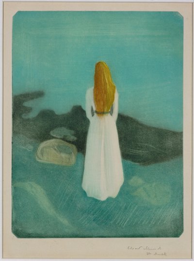 Mulher jovem à beira-mar de Edvard Munch
