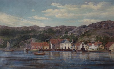O rio em Flekkefjord de Edvard Skari