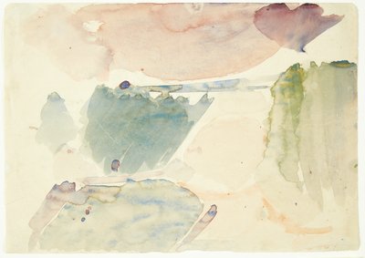 Estudo de cores para a imagem Langelinie de Edvard Weie