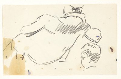Estudo de figura para a imagem Langelinie de Edvard Weie