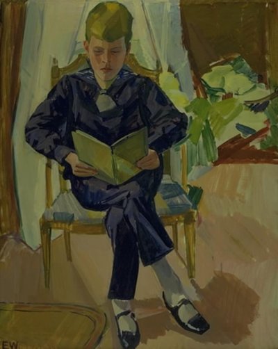 Retrato de Bent von Müllen quando menino de Edvard Weie