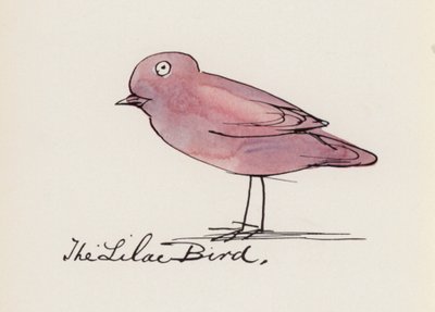 Edward Lear, The Bird Book: The Lilac Bird (cor litho) de Edward (after) Lear
