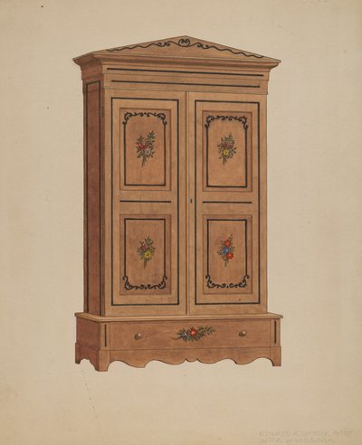 Guarda-roupa Pintado de Edward A. Darby