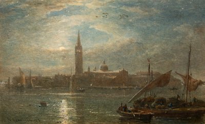 São Jorge ao luar, Veneza (aguarela) de Edward Angelo Goodall