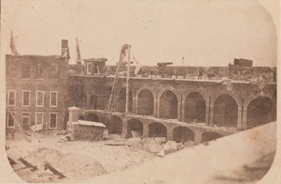 A evacuação de Fort Sumter, abril de 1861, abril de 1861. de Edward Anthony